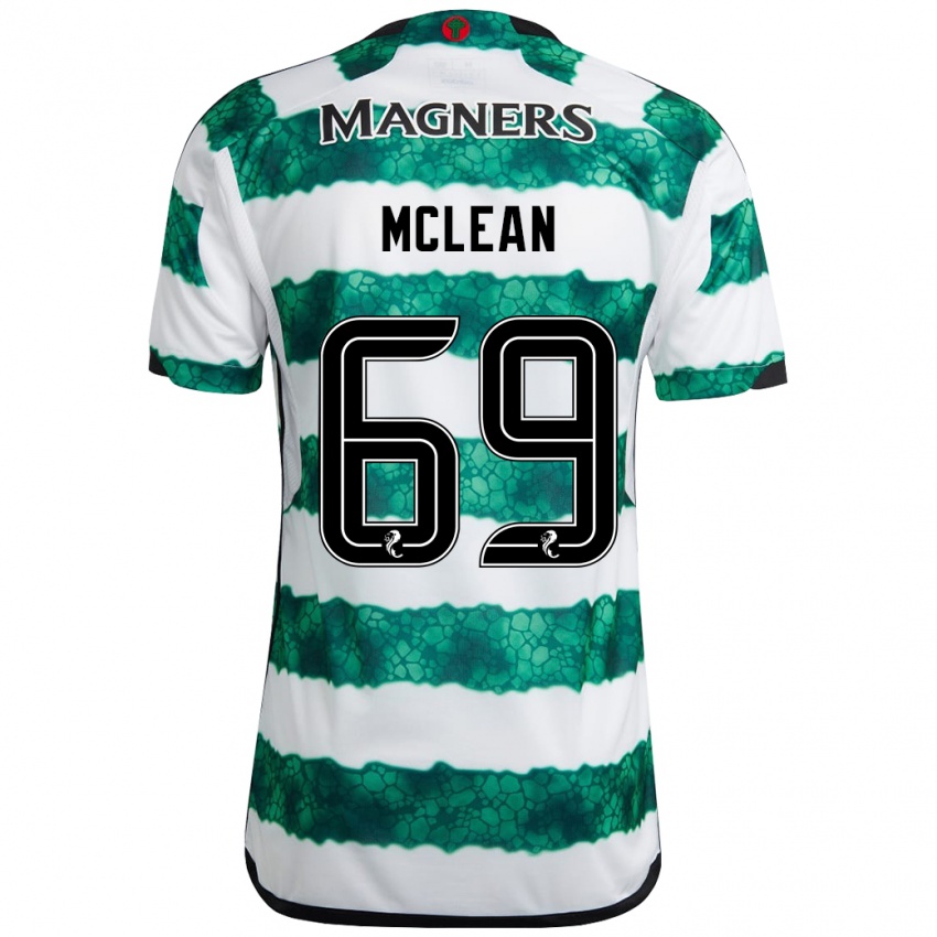 Mujer Camiseta Kai Mclean #69 Verde 1ª Equipación 2023/24 La Camisa