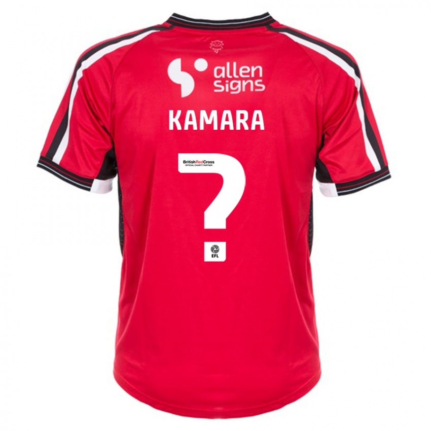 Mujer Camiseta Mj Kamara #0 Rojo 1ª Equipación 2023/24 La Camisa