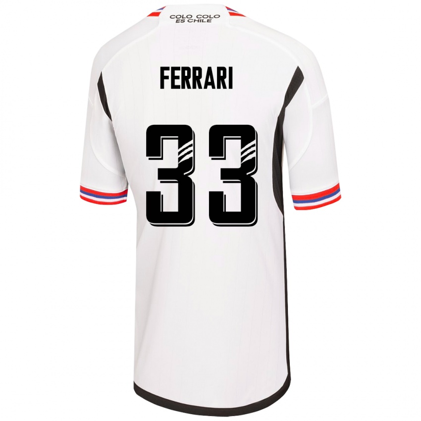 Mujer Camiseta Matías Ferrari #33 Blanco 1ª Equipación 2023/24 La Camisa