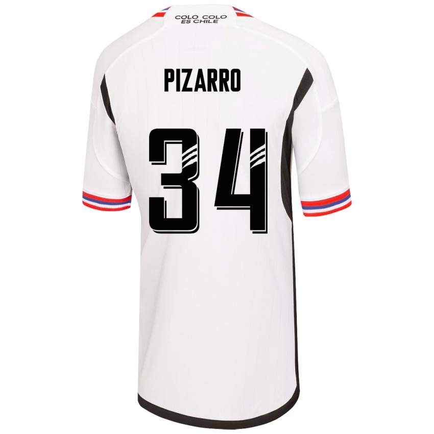 Mujer Camiseta Vicente Pizarro #34 Blanco 1ª Equipación 2023/24 La Camisa