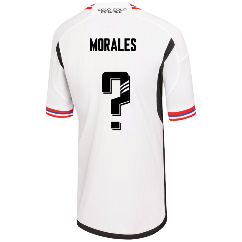 Mujer Camiseta Benjamin Morales #0 Blanco 1ª Equipación 2023/24 La Camisa