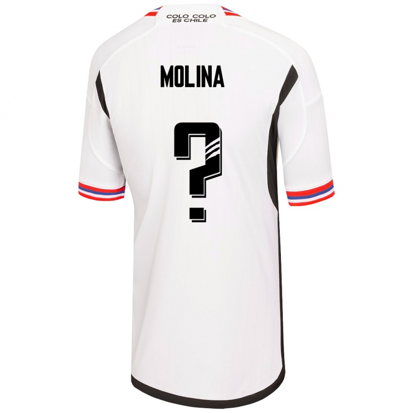 Mujer Camiseta Byron Molina #0 Blanco 1ª Equipación 2023/24 La Camisa