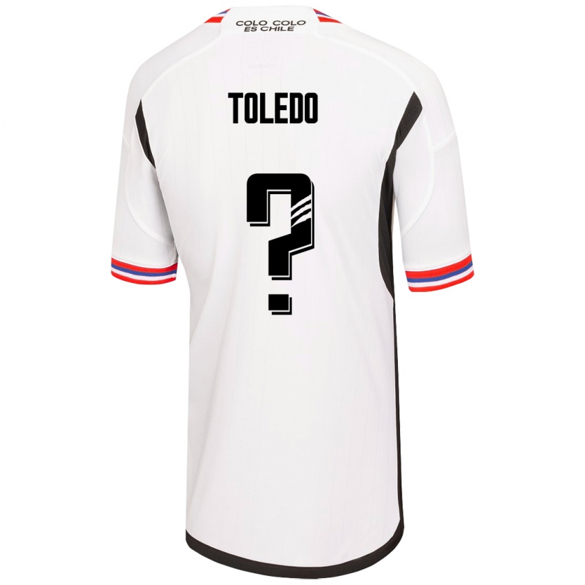 Mujer Camiseta Miguel Toledo #0 Blanco 1ª Equipación 2023/24 La Camisa