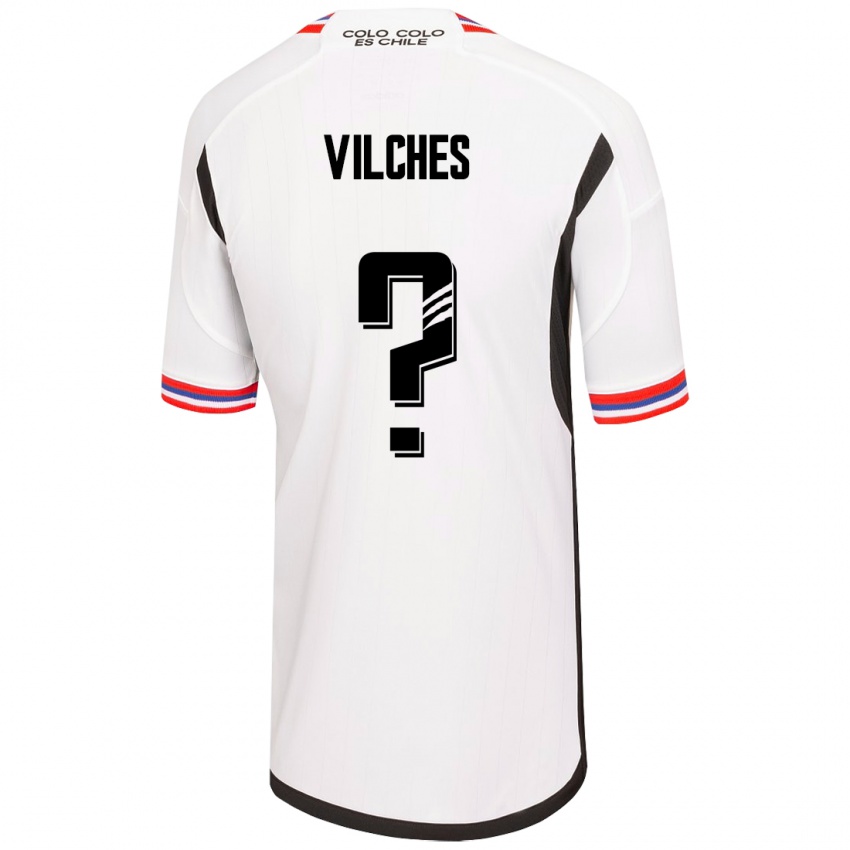 Mujer Camiseta Patricio Vilches #0 Blanco 1ª Equipación 2023/24 La Camisa