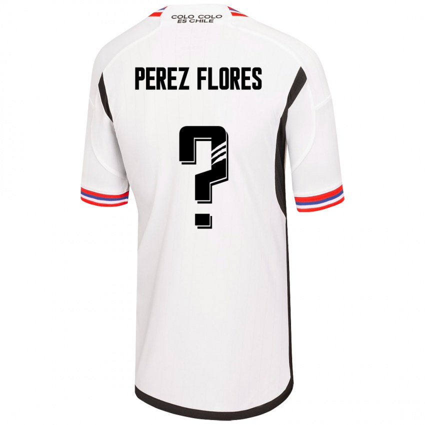 Mujer Camiseta Benjamín Pérez Flores #0 Blanco 1ª Equipación 2023/24 La Camisa