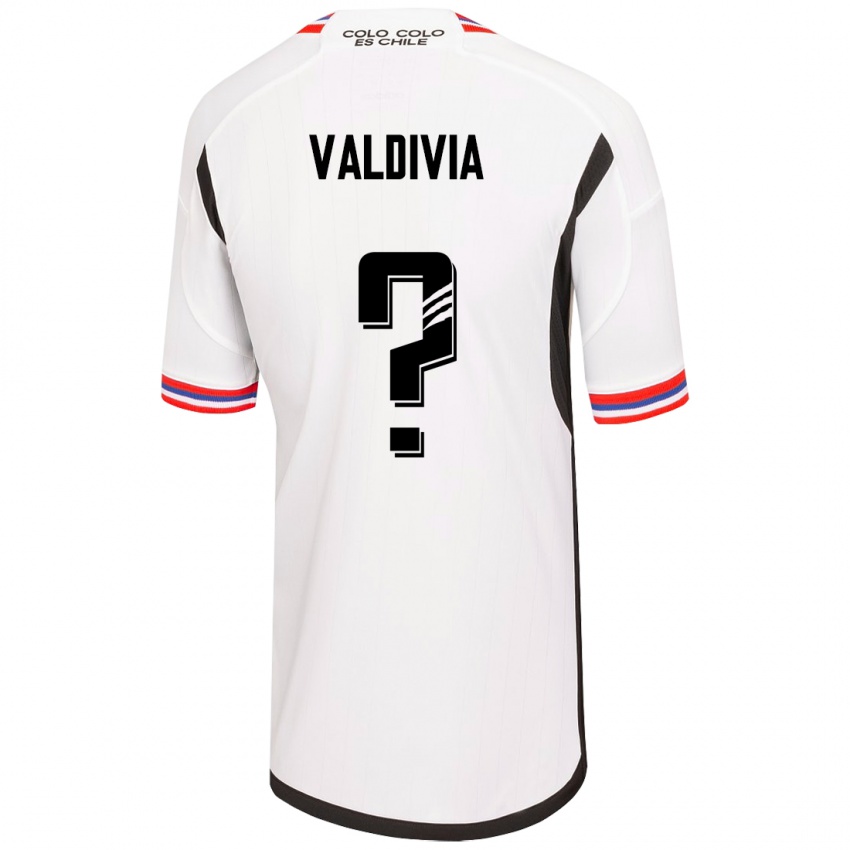 Mujer Camiseta Felipe Valdivia #0 Blanco 1ª Equipación 2023/24 La Camisa