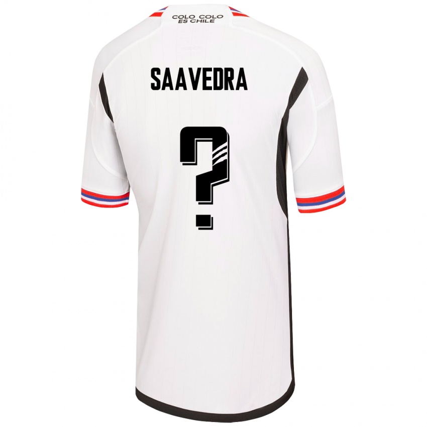 Mujer Camiseta Danilo Saavedra #0 Blanco 1ª Equipación 2023/24 La Camisa