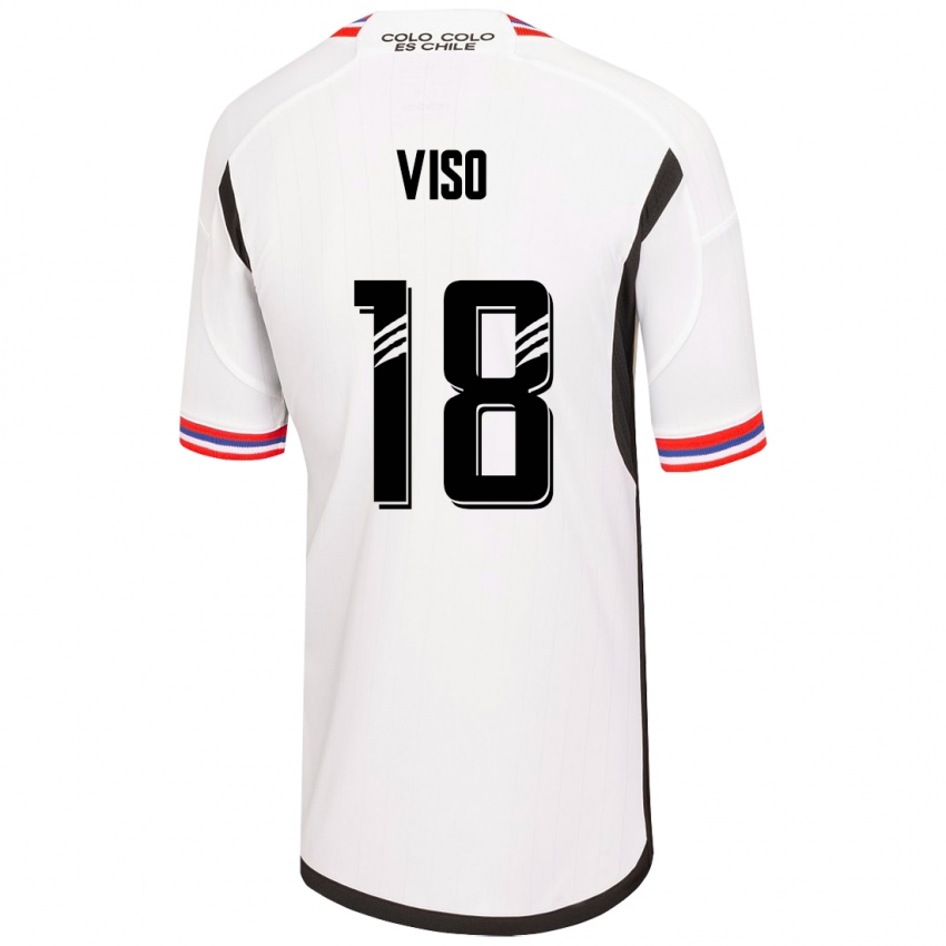 Mujer Camiseta Ysaura Viso #18 Blanco 1ª Equipación 2023/24 La Camisa