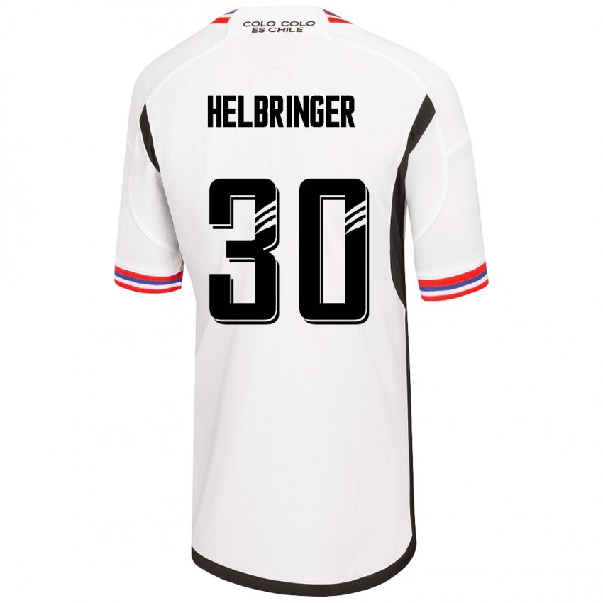 Mujer Camiseta Aixa Helbringer #30 Blanco 1ª Equipación 2023/24 La Camisa