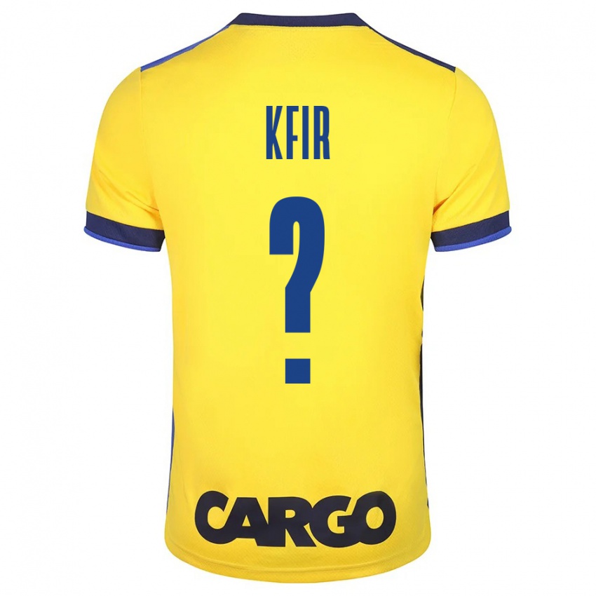 Mujer Camiseta Yuval Kfir #0 Amarillo 1ª Equipación 2023/24 La Camisa