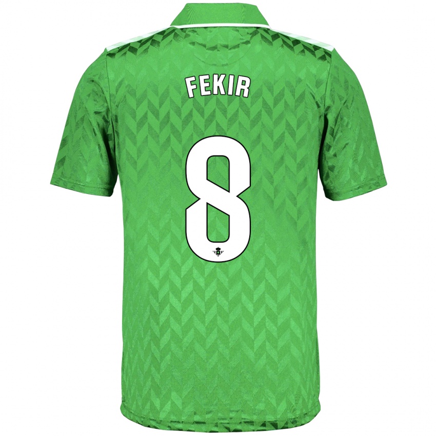 Mujer Camiseta Nabil Fekir #8 Verde 2ª Equipación 2023/24 La Camisa