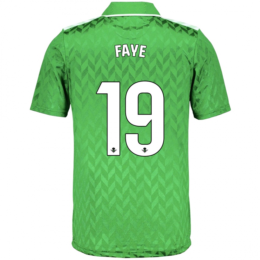 Mujer Camiseta Souleymane Faye #19 Verde 2ª Equipación 2023/24 La Camisa