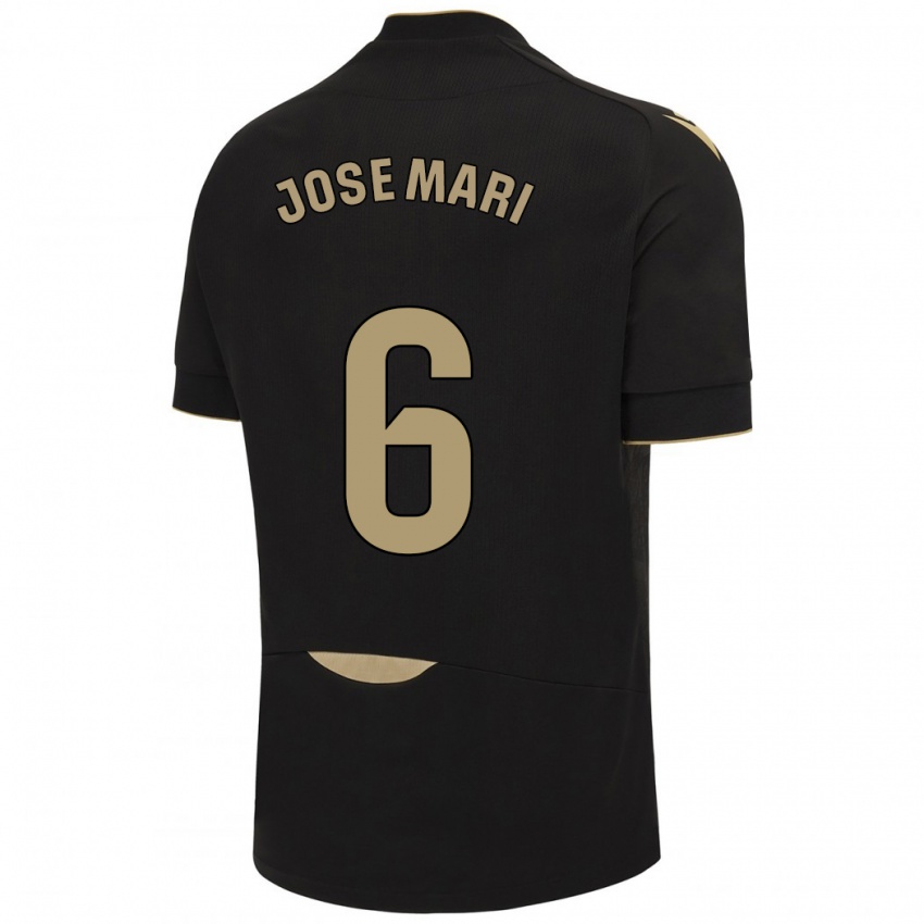 Mujer Camiseta José Mari #6 Negro 2ª Equipación 2023/24 La Camisa