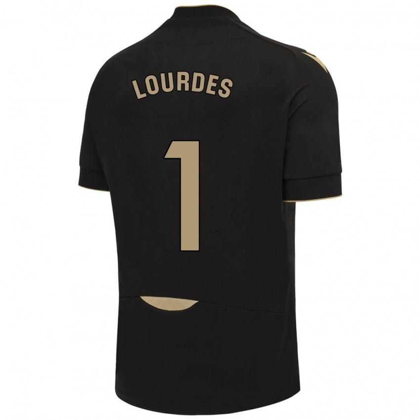 Mujer Camiseta Lourdes #1 Negro 2ª Equipación 2023/24 La Camisa