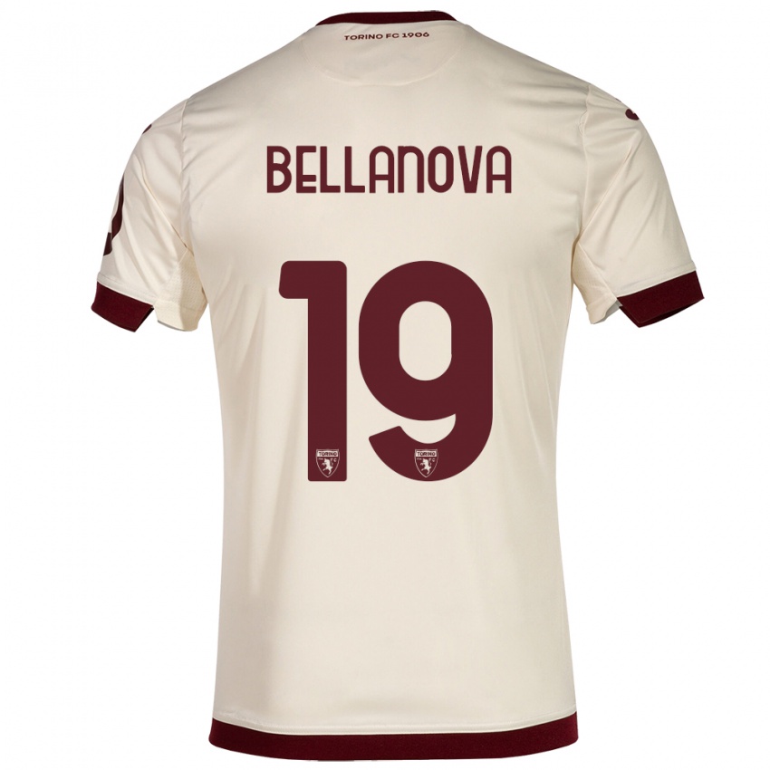 Mujer Camiseta Raoul Bellanova #19 Champán 2ª Equipación 2023/24 La Camisa
