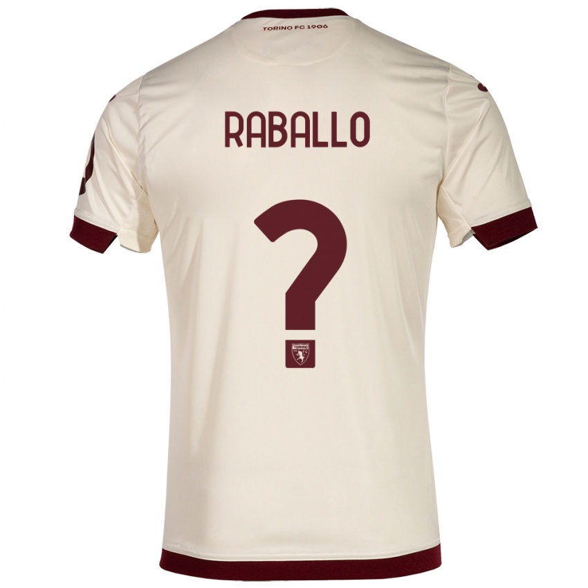 Mujer Camiseta Alessio Raballo #0 Champán 2ª Equipación 2023/24 La Camisa