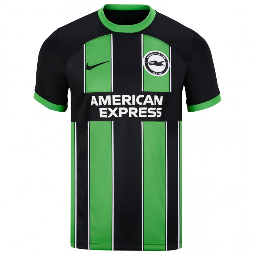 Mujer Camiseta Jakub Moder #15 Verde Negro 2ª Equipación 2023/24 La Camisa