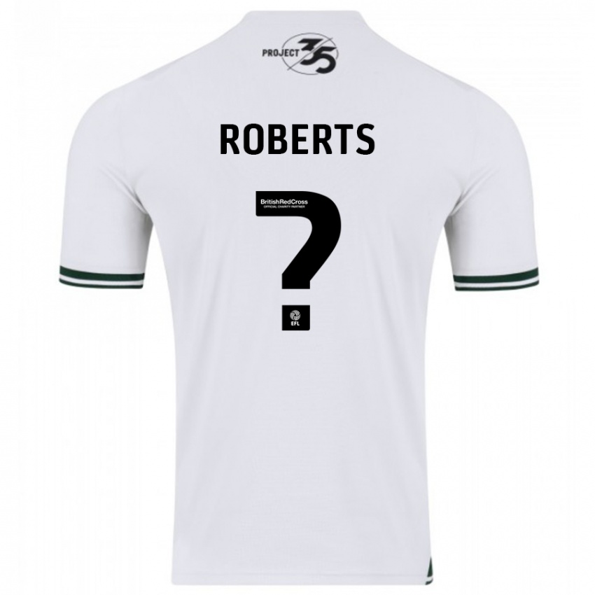 Mujer Camiseta Caleb Roberts #0 Blanco 2ª Equipación 2023/24 La Camisa