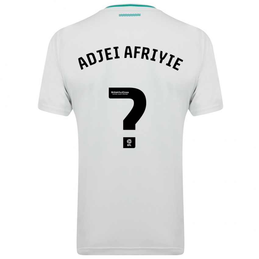Mujer Camiseta Hansel Adjei-Afriyie #0 Blanco 2ª Equipación 2023/24 La Camisa
