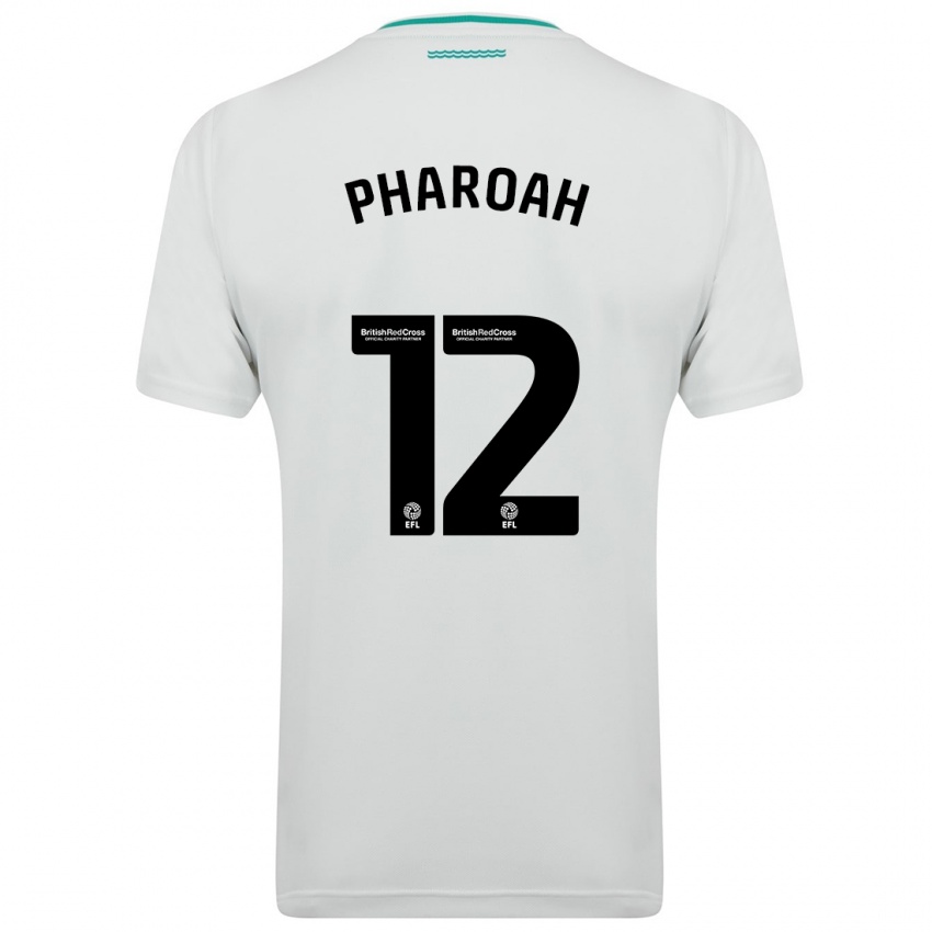 Mujer Camiseta Sophia Pharoah #12 Blanco 2ª Equipación 2023/24 La Camisa