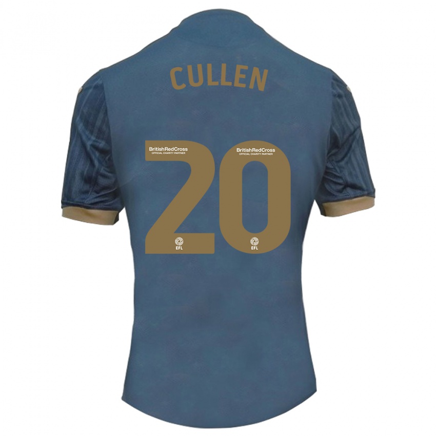 Mujer Camiseta Liam Cullen #20 Verde Azulado Oscuro 2ª Equipación 2023/24 La Camisa