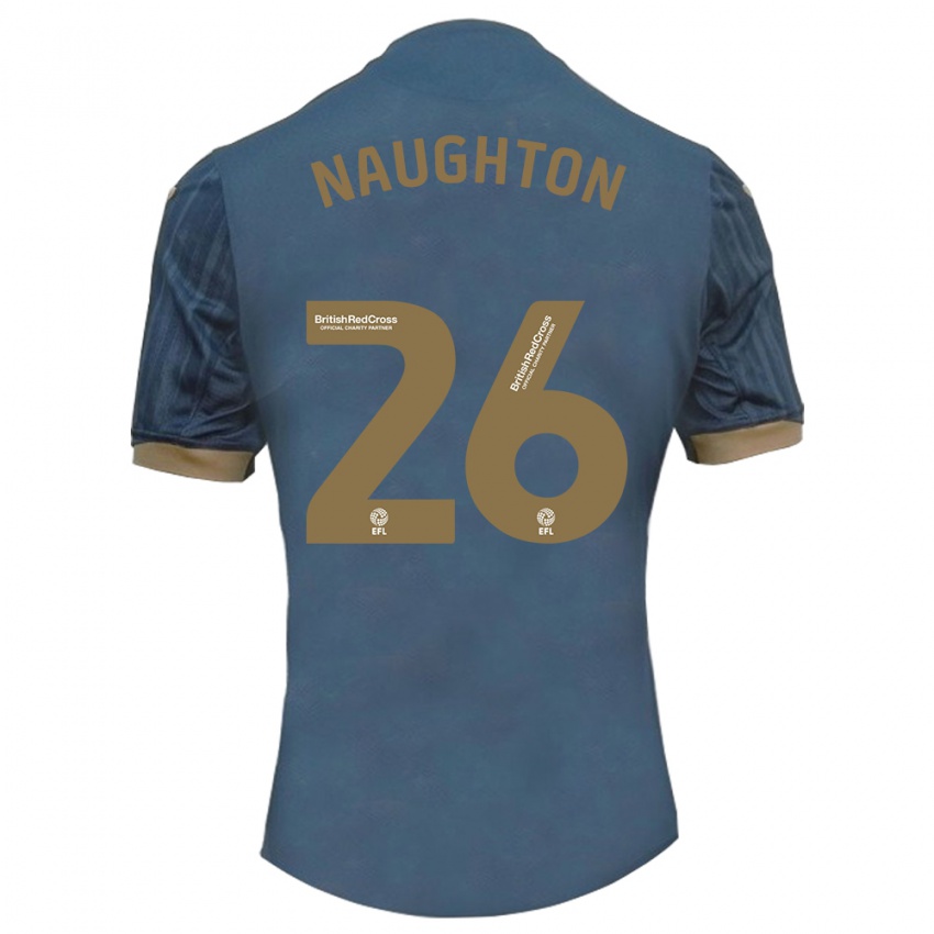 Mujer Camiseta Kyle Naughton #26 Verde Azulado Oscuro 2ª Equipación 2023/24 La Camisa