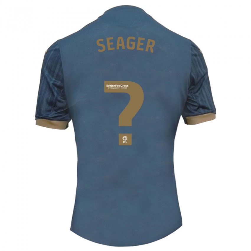 Mujer Camiseta Sam Seager #0 Verde Azulado Oscuro 2ª Equipación 2023/24 La Camisa