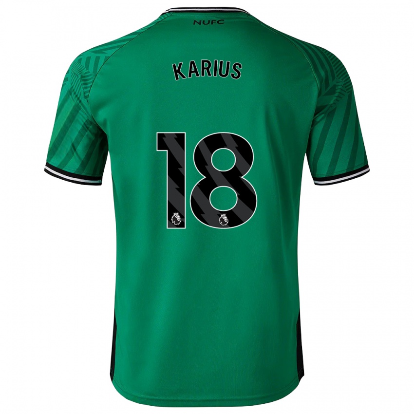 Mujer Camiseta Loris Karius #18 Verde 2ª Equipación 2023/24 La Camisa