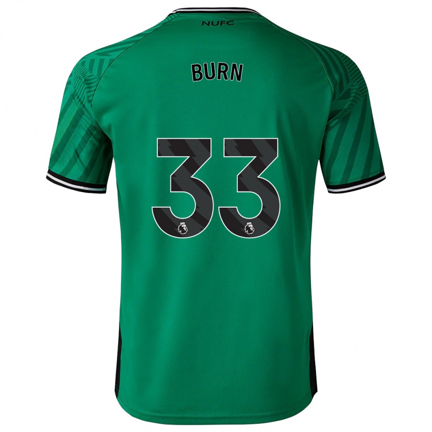 Mujer Camiseta Dan Burn #33 Verde 2ª Equipación 2023/24 La Camisa