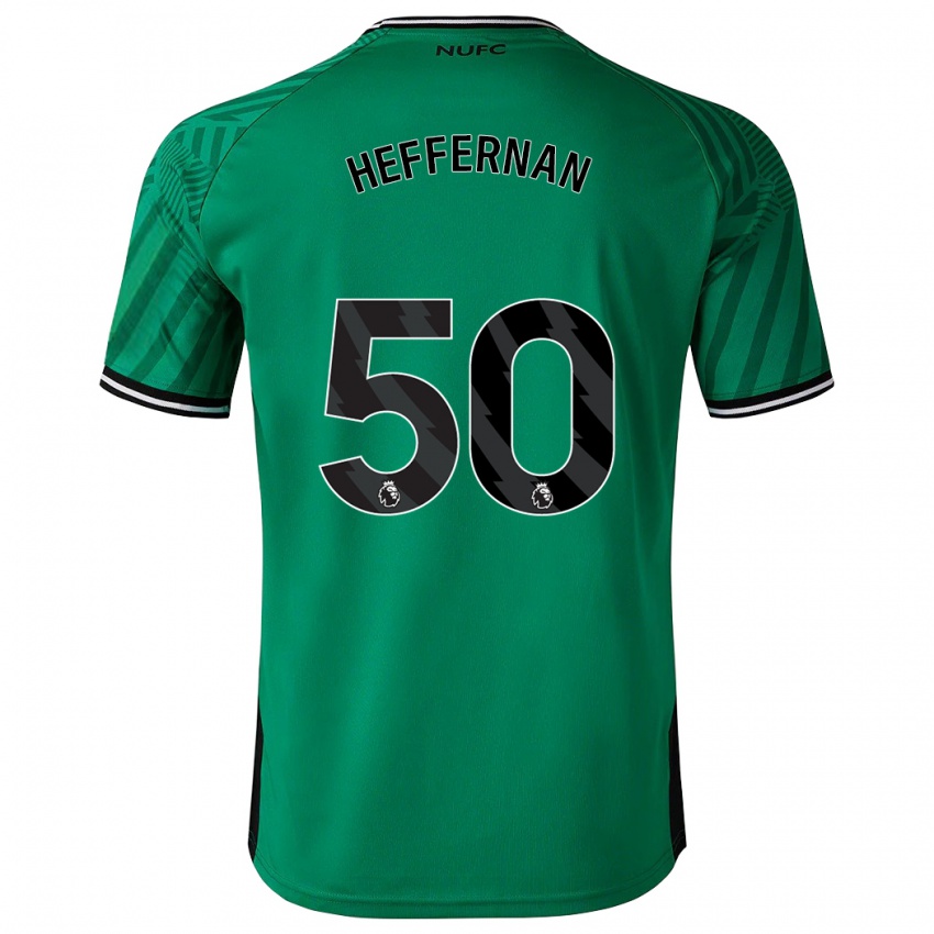Mujer Camiseta Cathal Heffernan #50 Verde 2ª Equipación 2023/24 La Camisa