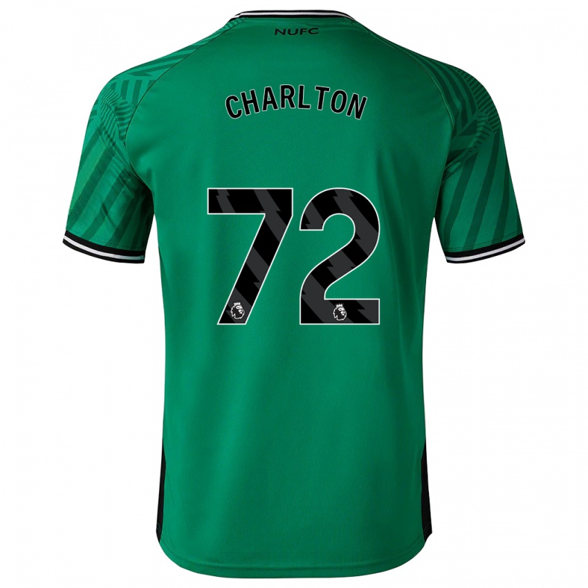 Mujer Camiseta Dylan Charlton #72 Verde 2ª Equipación 2023/24 La Camisa