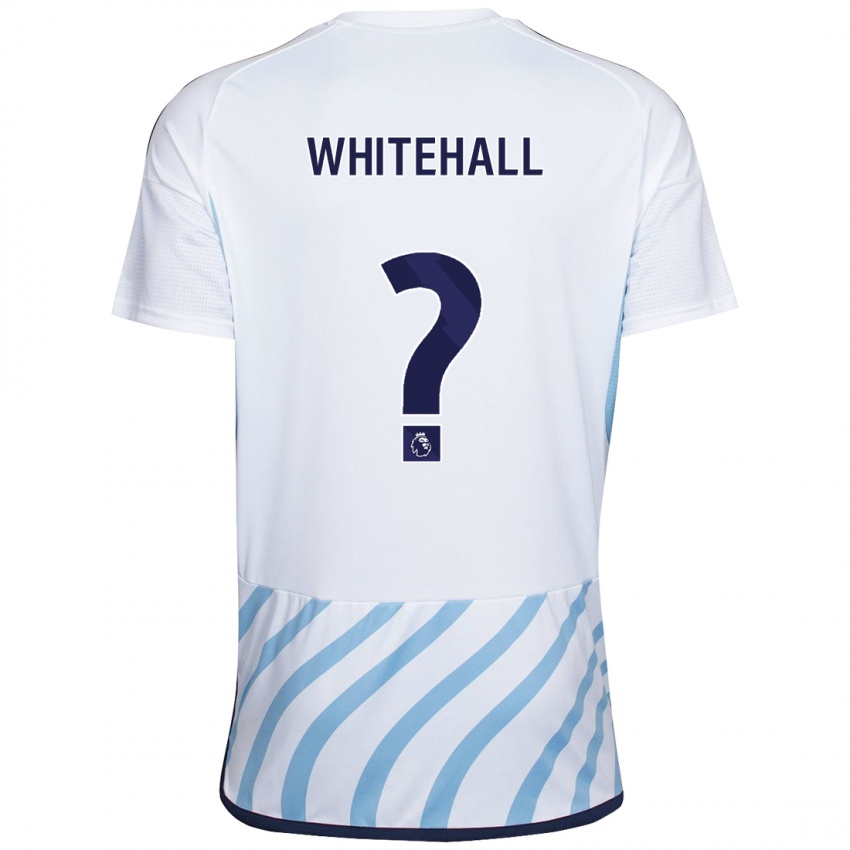 Mujer Camiseta Archie Whitehall #0 Blanco Azul 2ª Equipación 2023/24 La Camisa