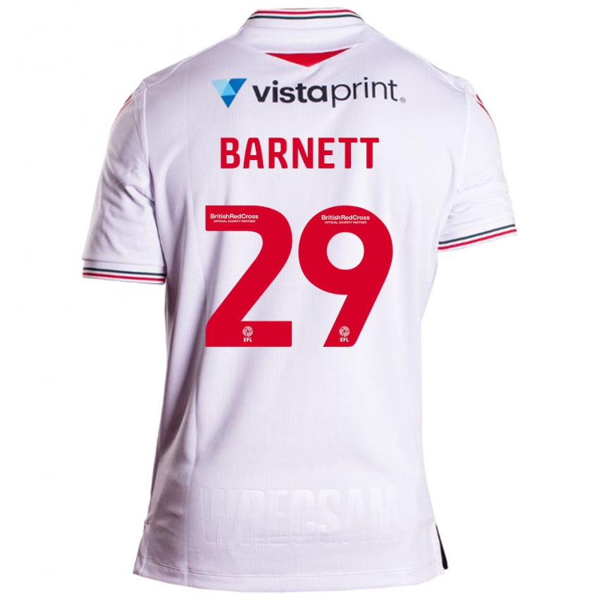 Mujer Camiseta Ryan Barnett #29 Blanco 2ª Equipación 2023/24 La Camisa