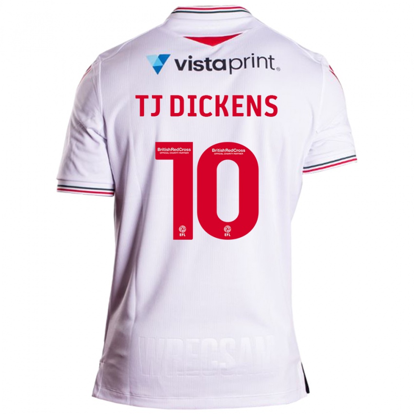 Mujer Camiseta Tonicha Tj Dickens #10 Blanco 2ª Equipación 2023/24 La Camisa