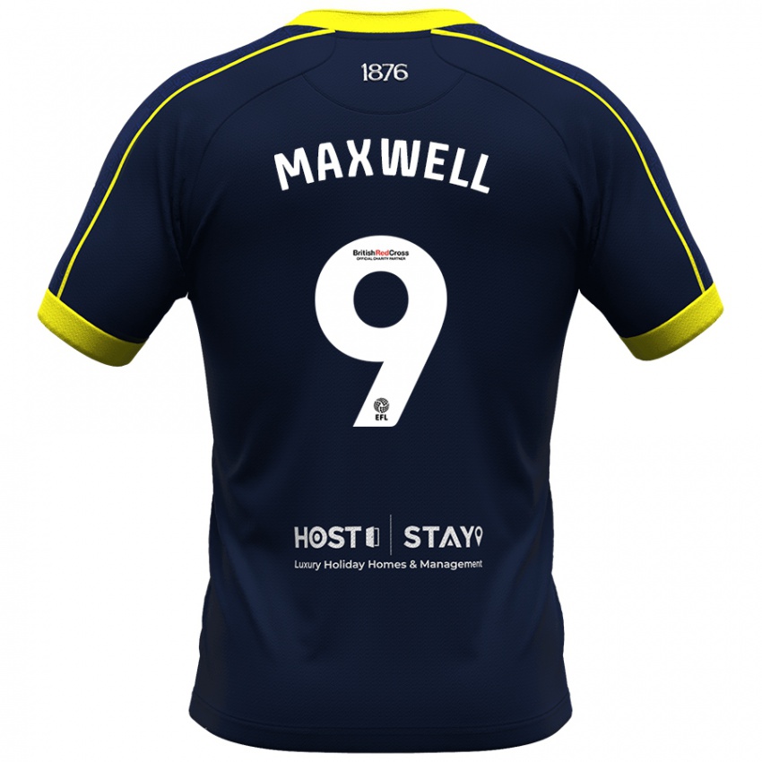 Mujer Camiseta Armani Maxwell #9 Armada 2ª Equipación 2023/24 La Camisa