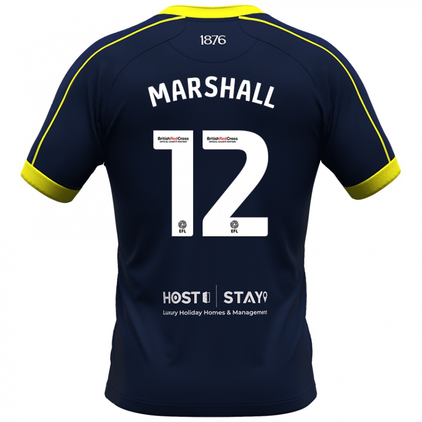 Mujer Camiseta Eve Marshall #12 Armada 2ª Equipación 2023/24 La Camisa