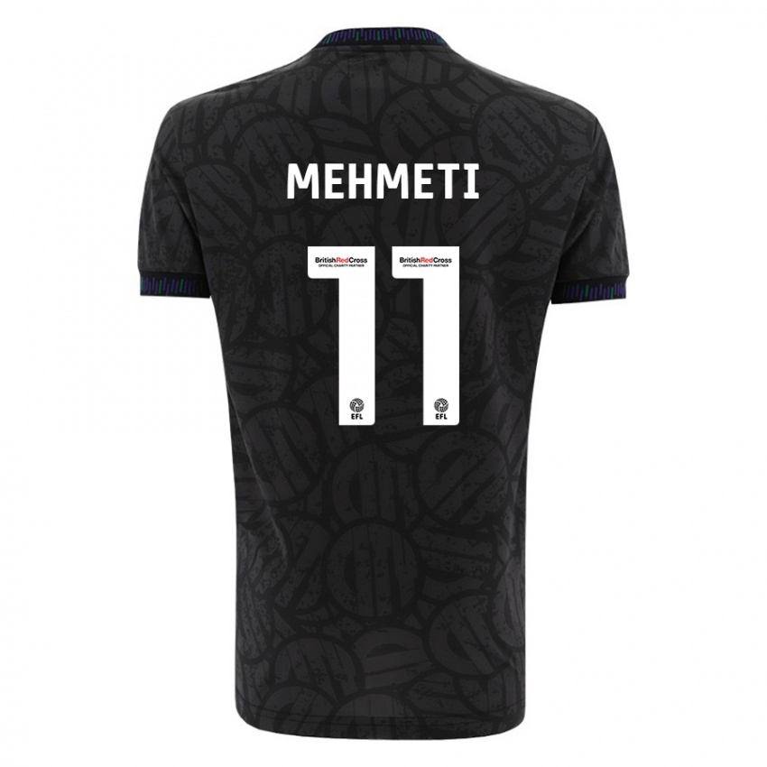 Mujer Camiseta Anis Mehmeti #11 Negro 2ª Equipación 2023/24 La Camisa