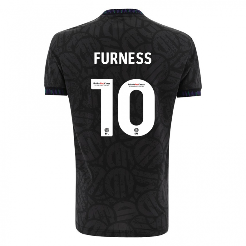 Mujer Camiseta Rachel Furness #10 Negro 2ª Equipación 2023/24 La Camisa