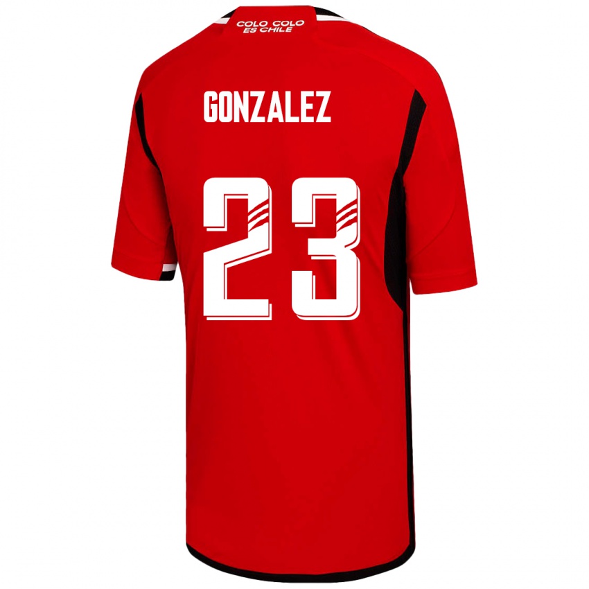 Mujer Camiseta Ramiro González #23 Rojo 2ª Equipación 2023/24 La Camisa