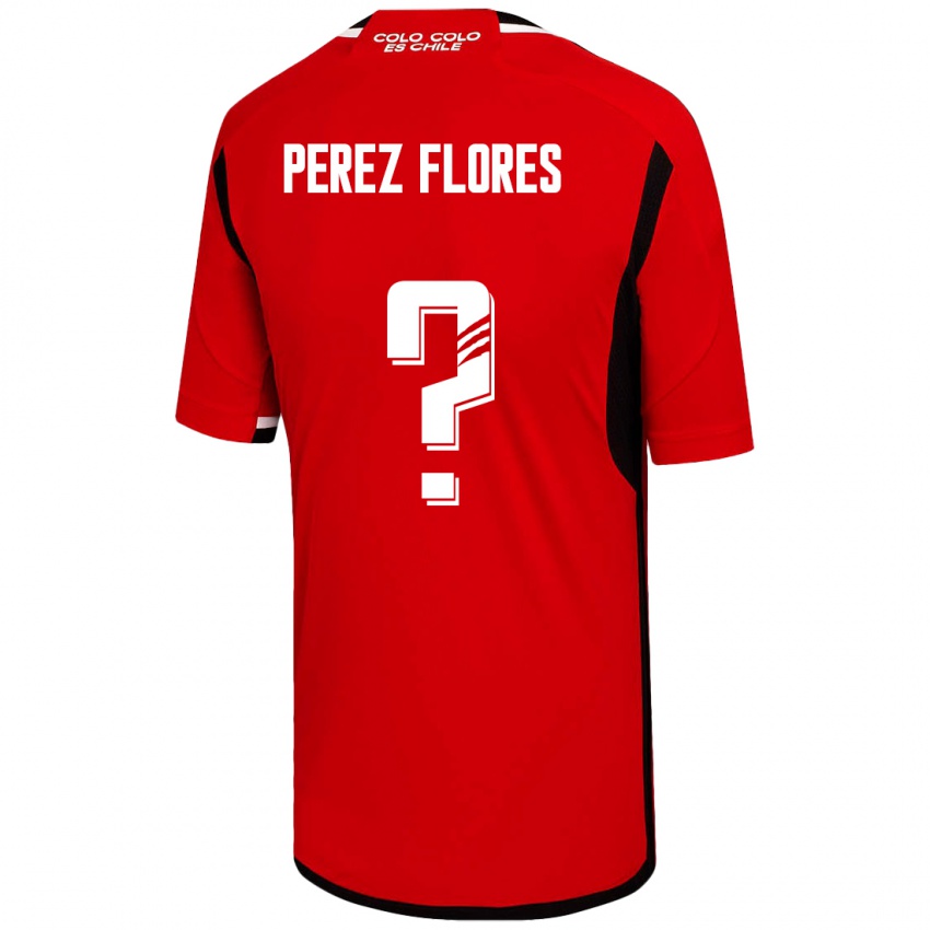 Mujer Camiseta Benjamín Pérez Flores #0 Rojo 2ª Equipación 2023/24 La Camisa