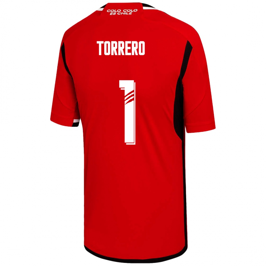 Mujer Camiseta Ryann Torrero #1 Rojo 2ª Equipación 2023/24 La Camisa