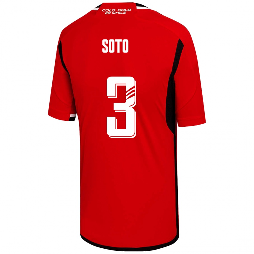 Mujer Camiseta Rocío Soto #3 Rojo 2ª Equipación 2023/24 La Camisa