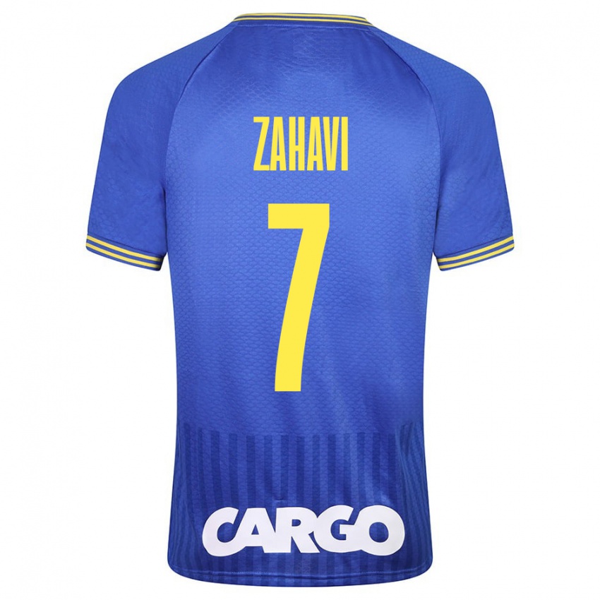 Mujer Camiseta Eran Zahavi #7 Azul 2ª Equipación 2023/24 La Camisa
