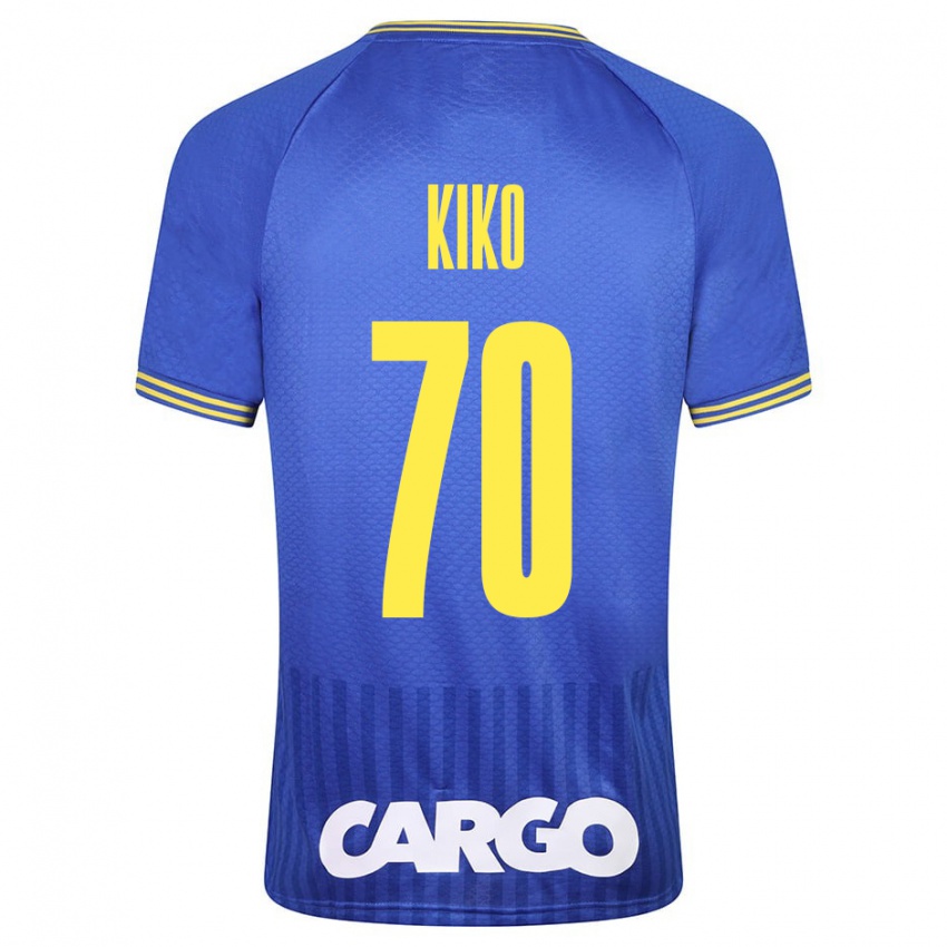 Mujer Camiseta Kiko Bondoso #70 Azul 2ª Equipación 2023/24 La Camisa