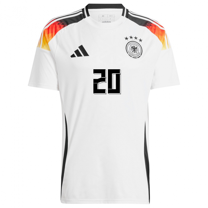 Niño Camiseta Alemania Lina Magull #20 Blanco 1ª Equipación 24-26 La Camisa