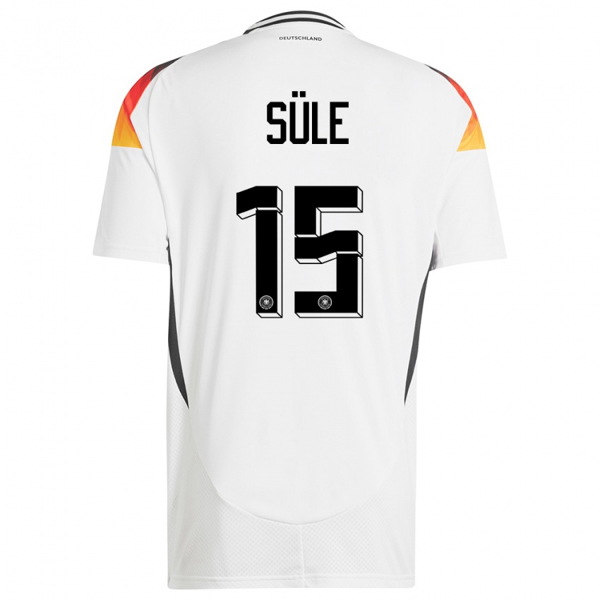 Niño Camiseta Alemania Niklas Sule #15 Blanco 1ª Equipación 24-26 La Camisa