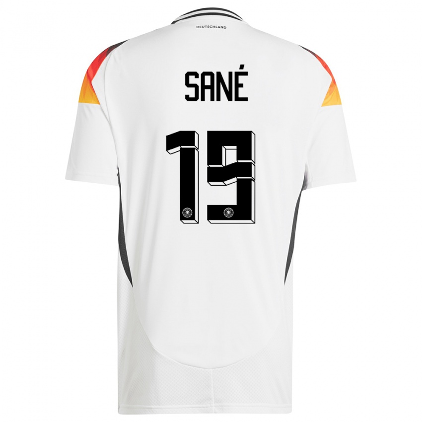 Niño Camiseta Alemania Leroy Sane #19 Blanco 1ª Equipación 24-26 La Camisa
