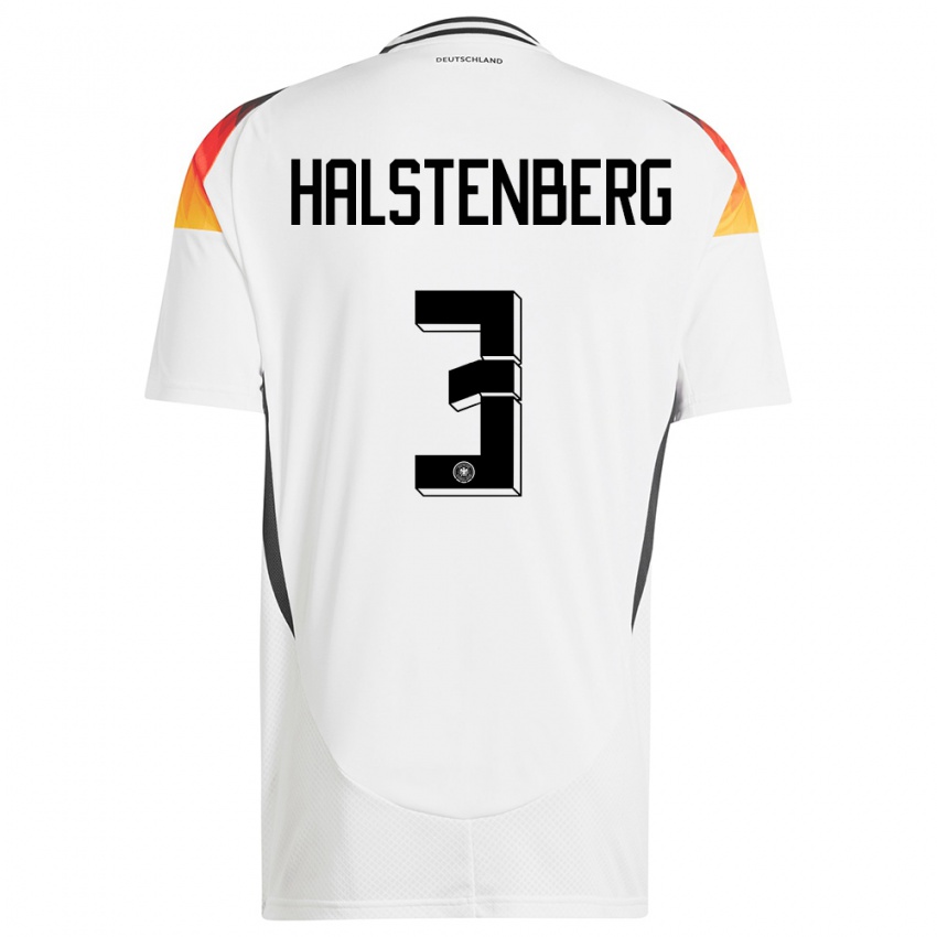 Niño Camiseta Alemania Marcel Halstenberg #3 Blanco 1ª Equipación 24-26 La Camisa