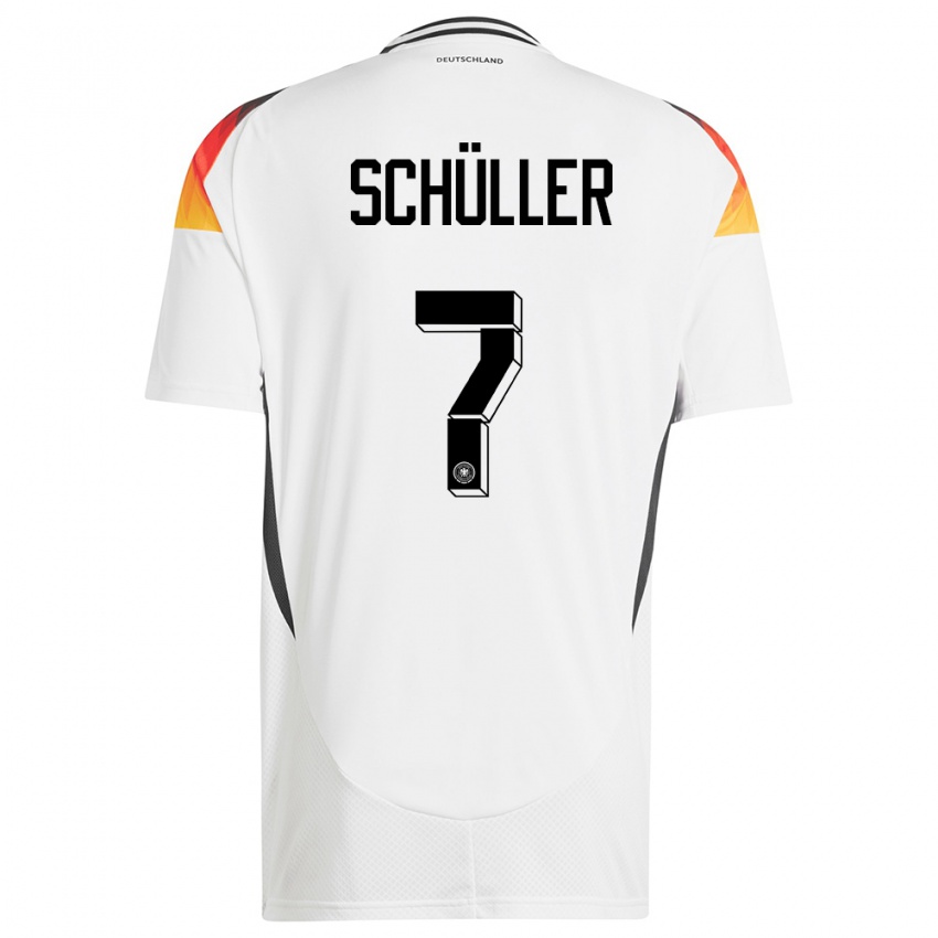 Niño Camiseta Alemania Lea Schuller #7 Blanco 1ª Equipación 24-26 La Camisa