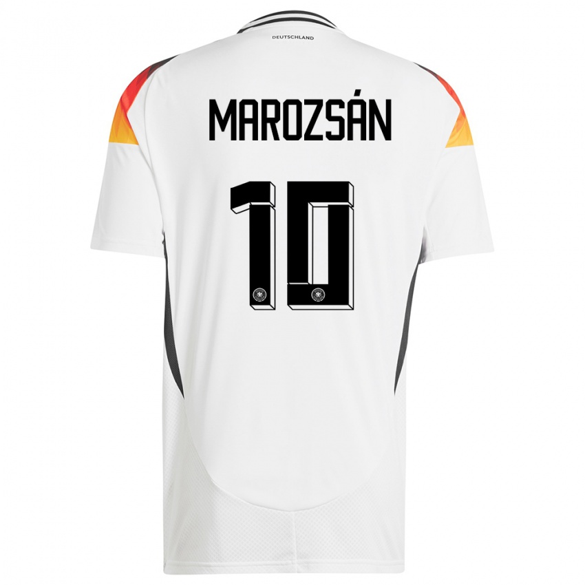 Niño Camiseta Alemania Dzsenifer Marozsan #10 Blanco 1ª Equipación 24-26 La Camisa